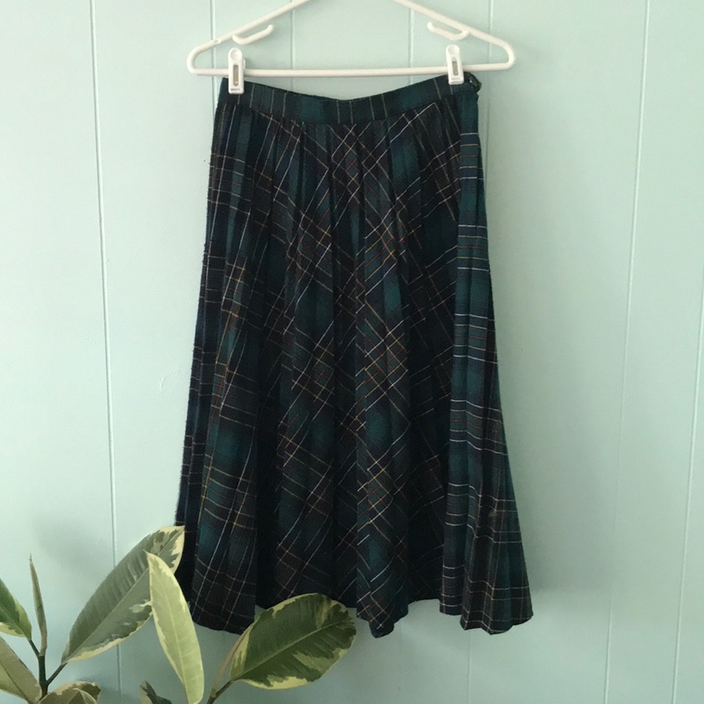 Vintage plaid skirt